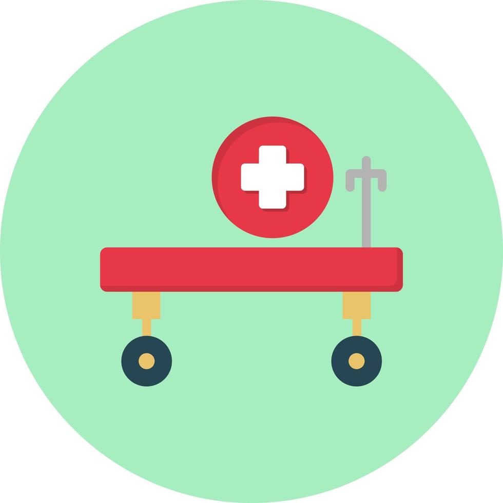 diseño de icono de vector de cama de hospital