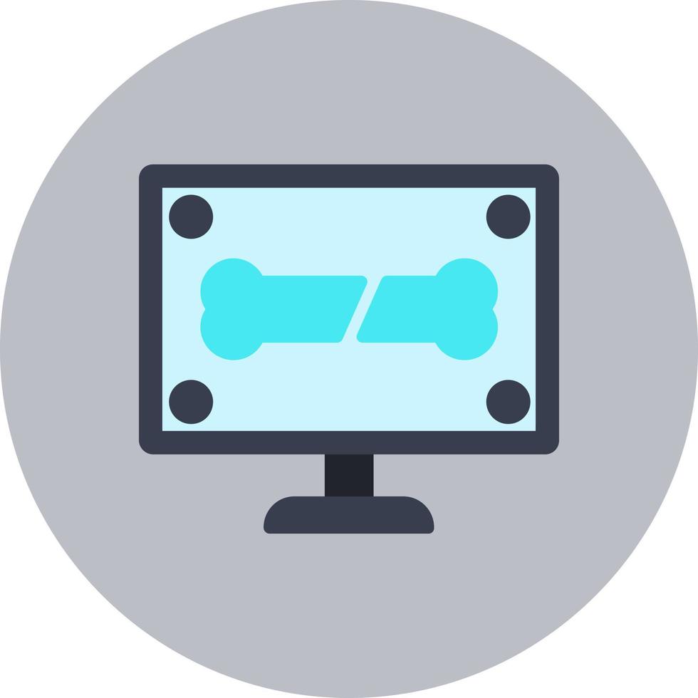 X-ray Bone Vector Icon Design