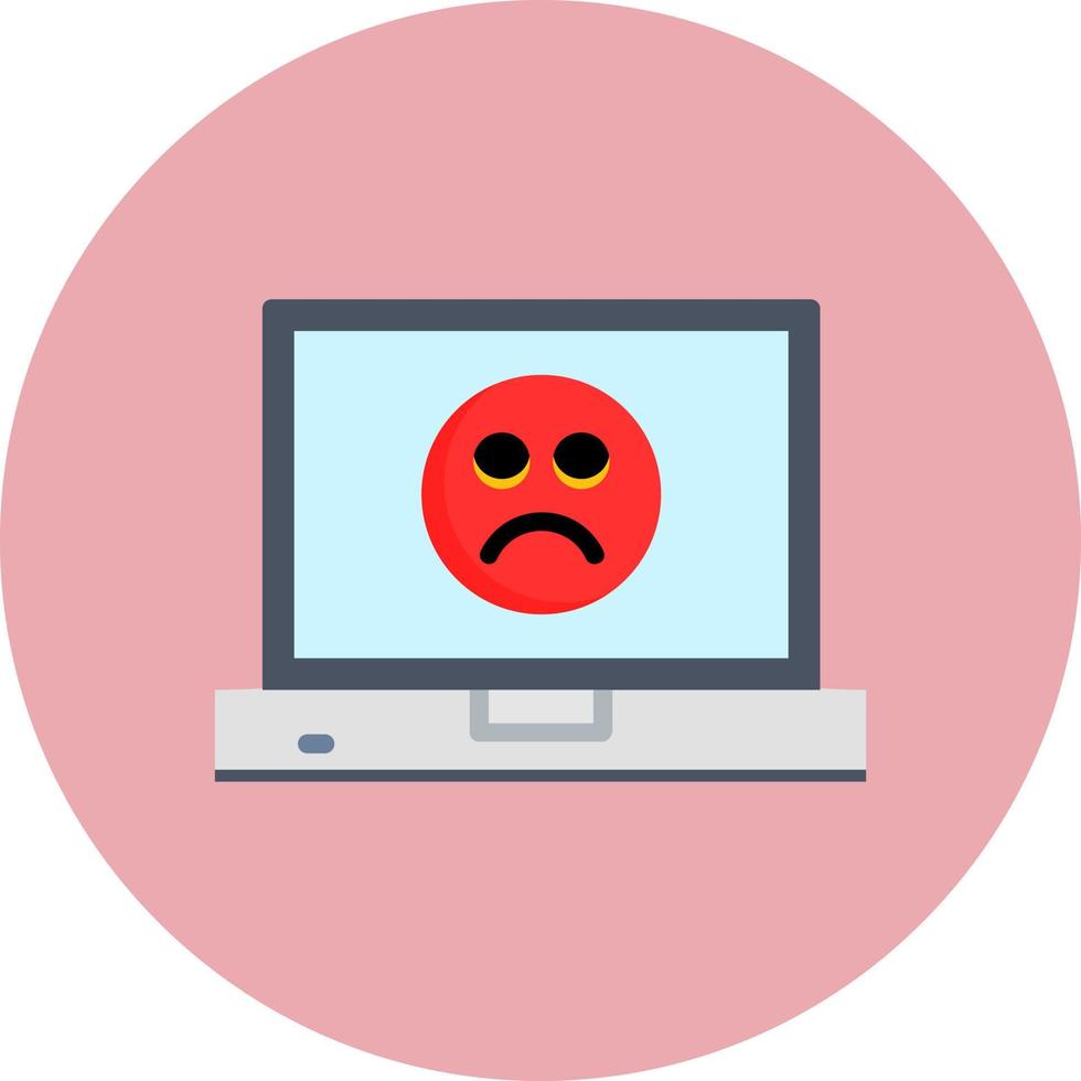 Sad Face Icon Design vector