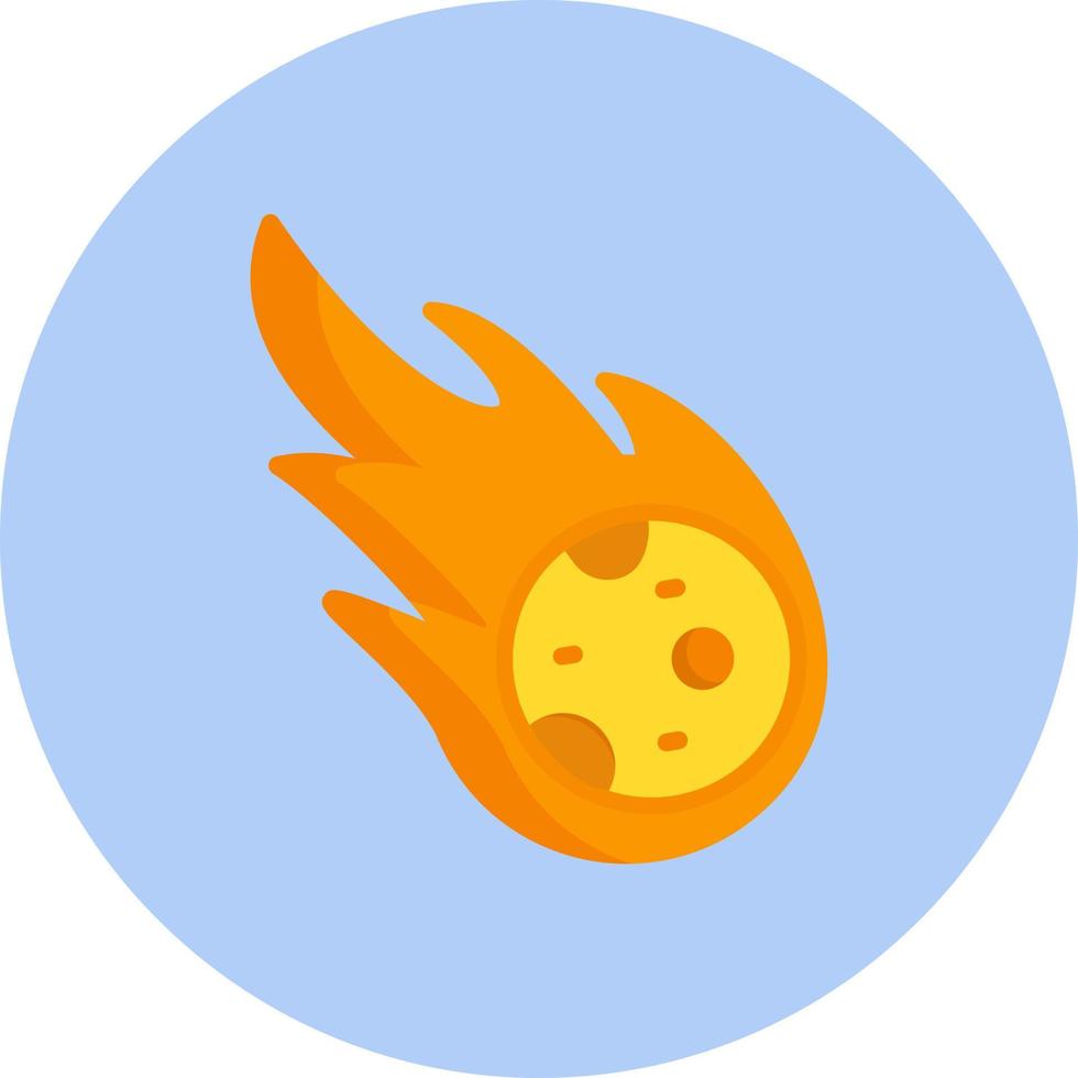 diseño de icono de vector de meteorito