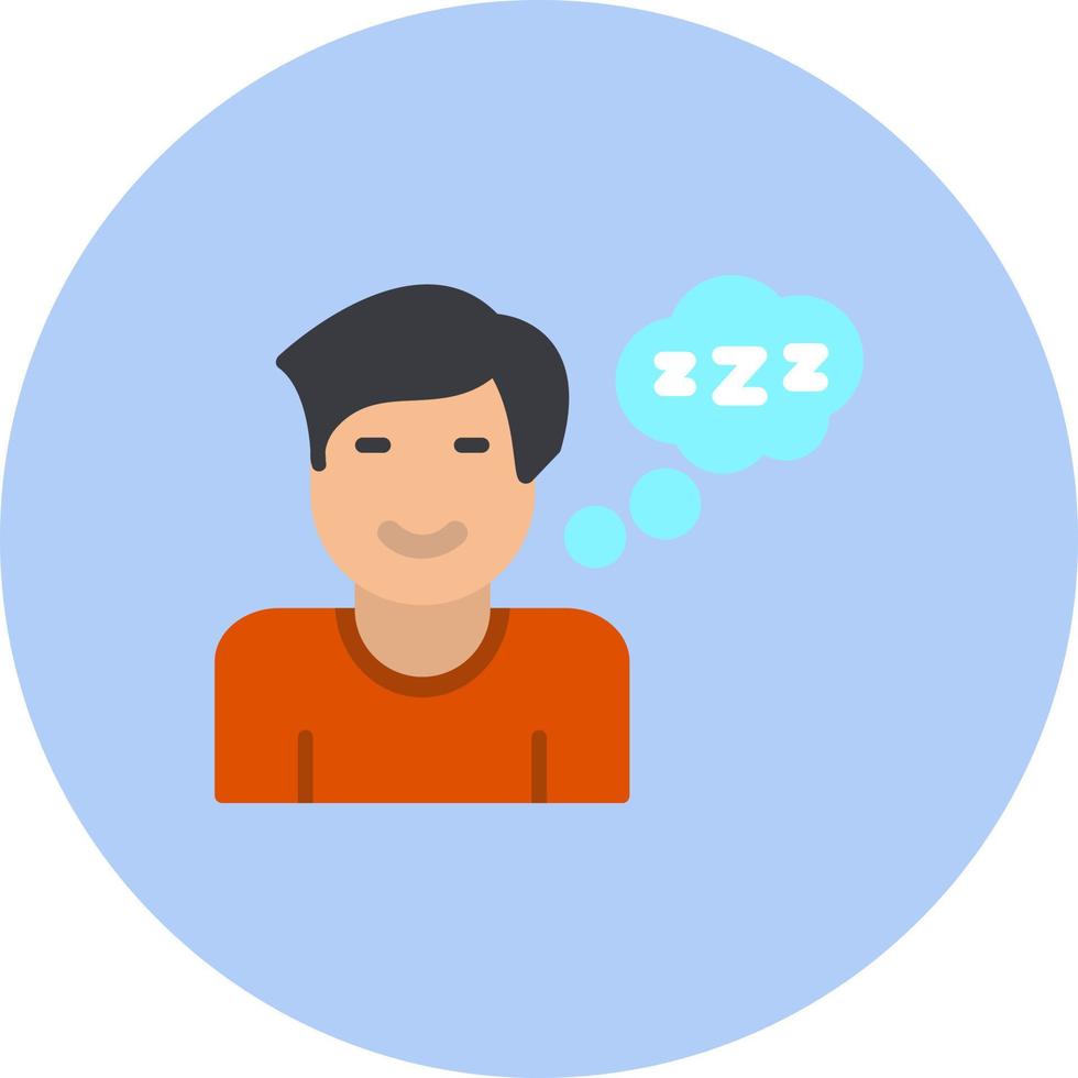 Sleeping Vector Icon Design