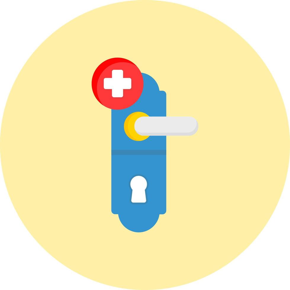 Door Handle Vector Icon Design