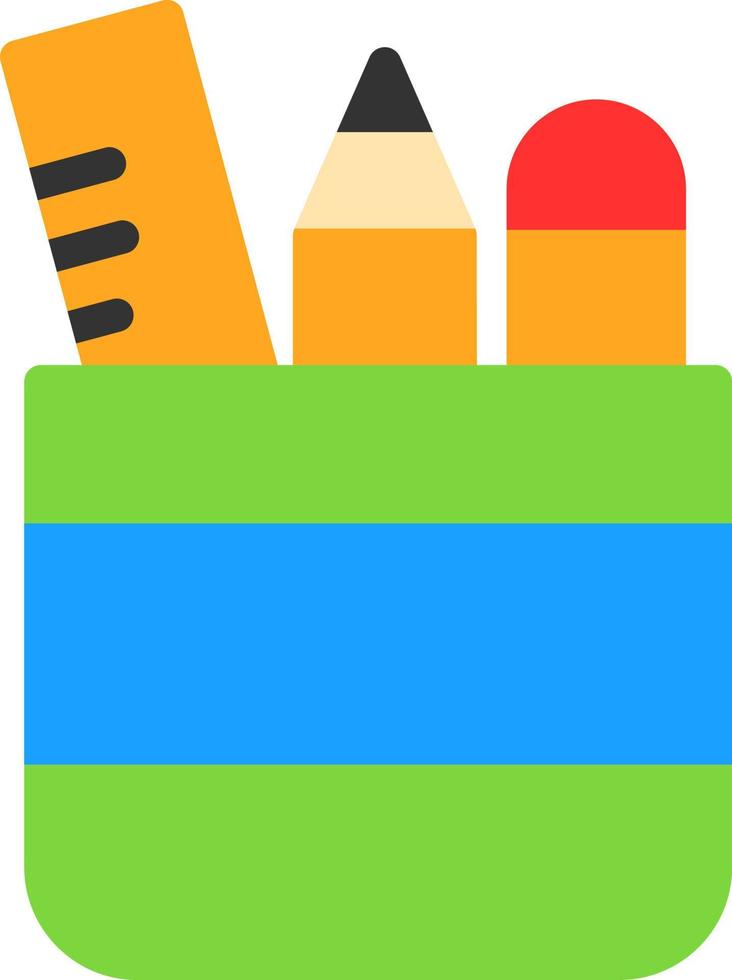 Pencil Case Vector Icon Design