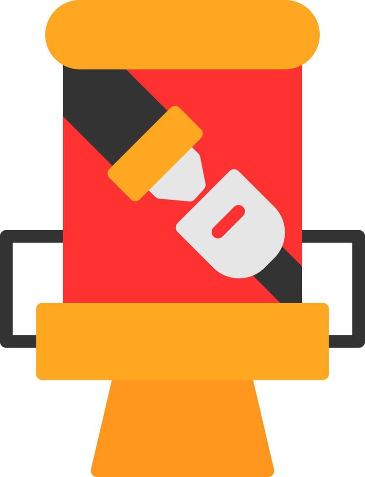 Seat Belt Vector Icon Design