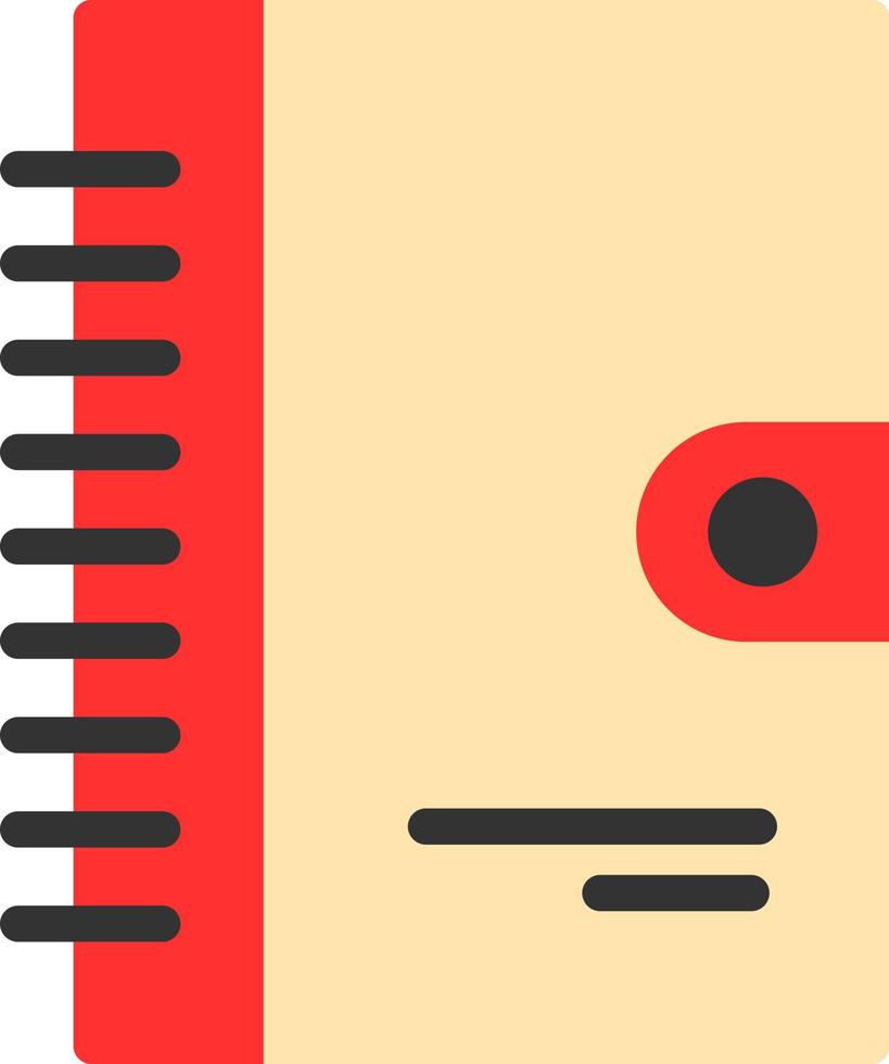 Diary Vector Icon Design