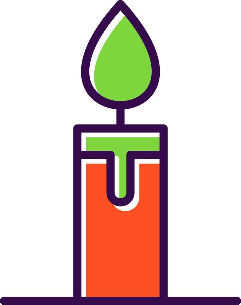 Candle Vector Icon Design