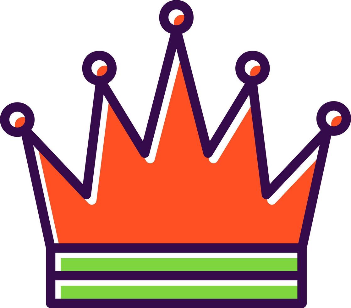 diseño de icono de vector de corona