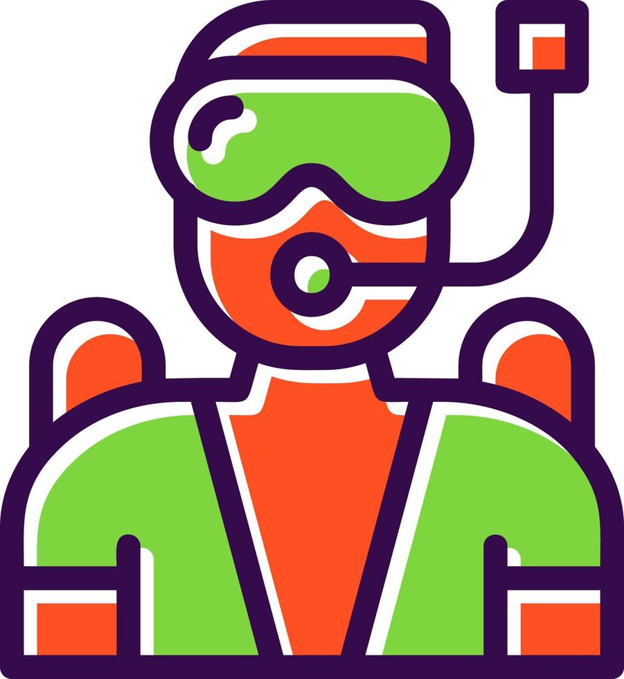 Diving Vector Icon Design