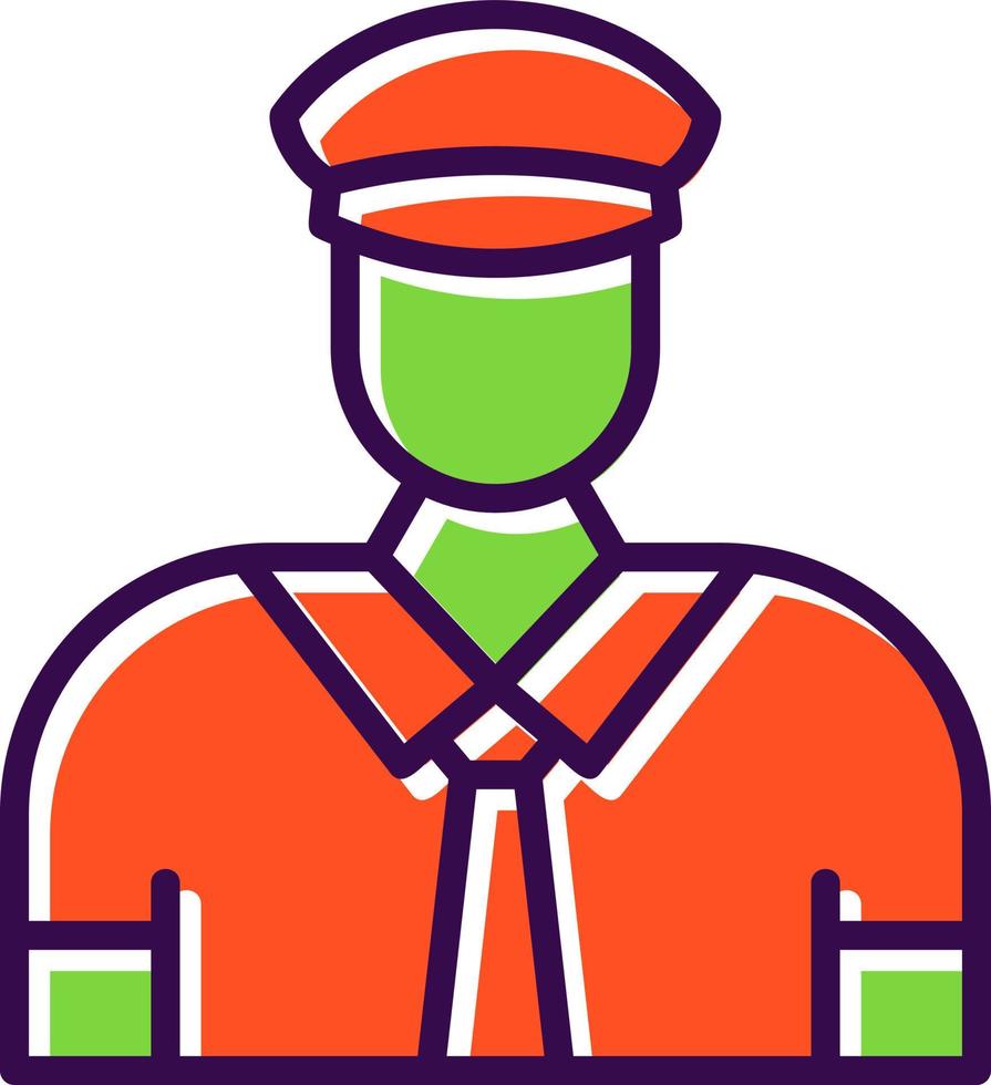 Steward Vector Icon Design