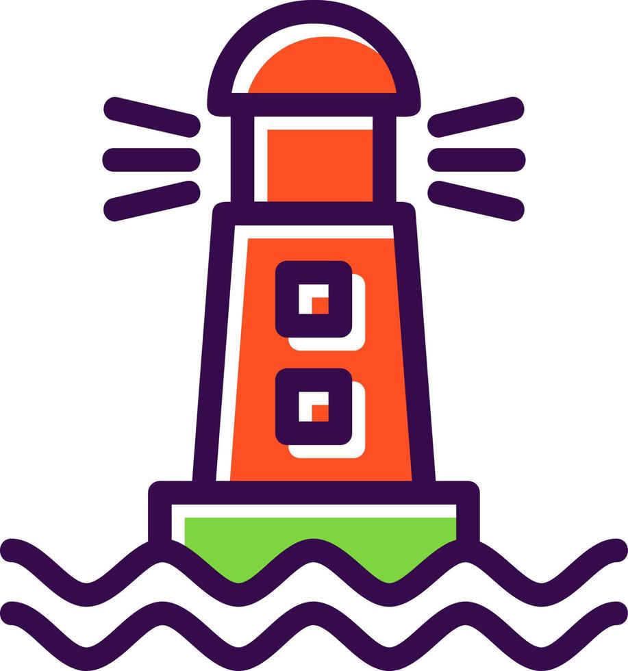 Lighthouse Vector Icon Design