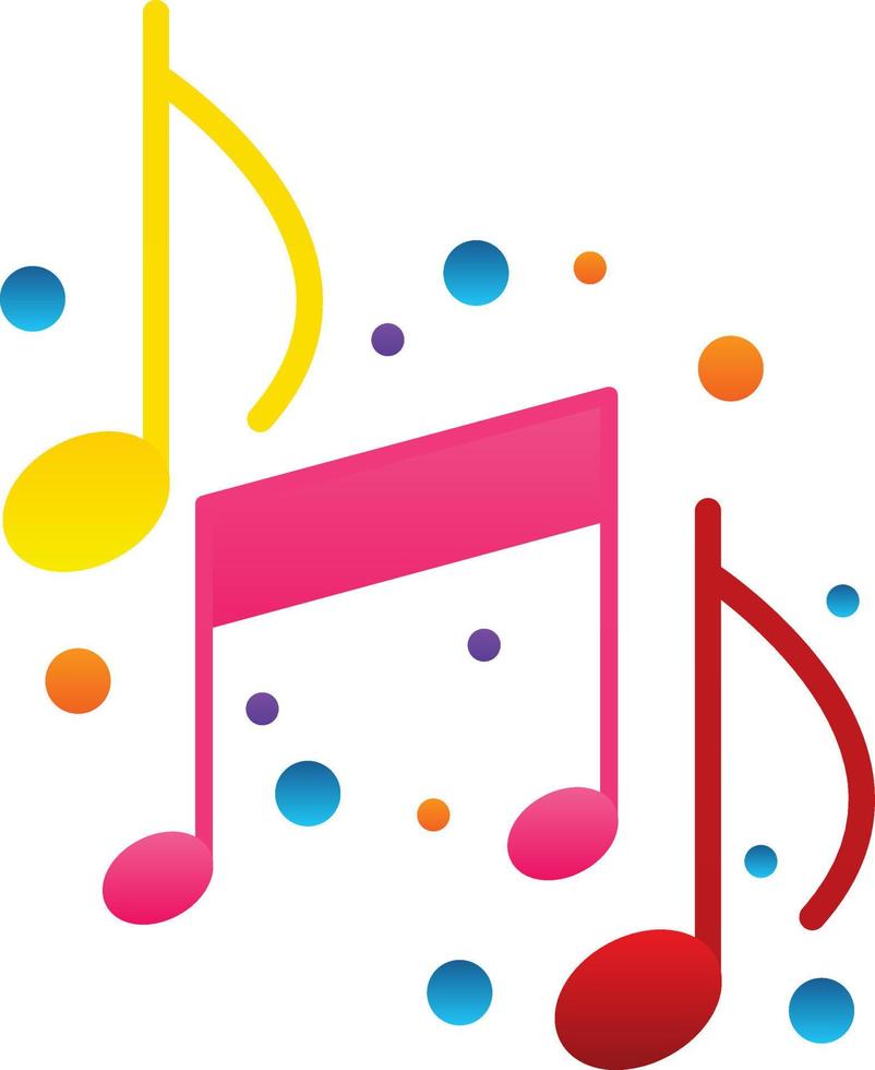 Musical Notes Vector Icon Design