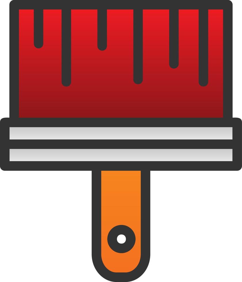 Paint Brush Vector Icon Design