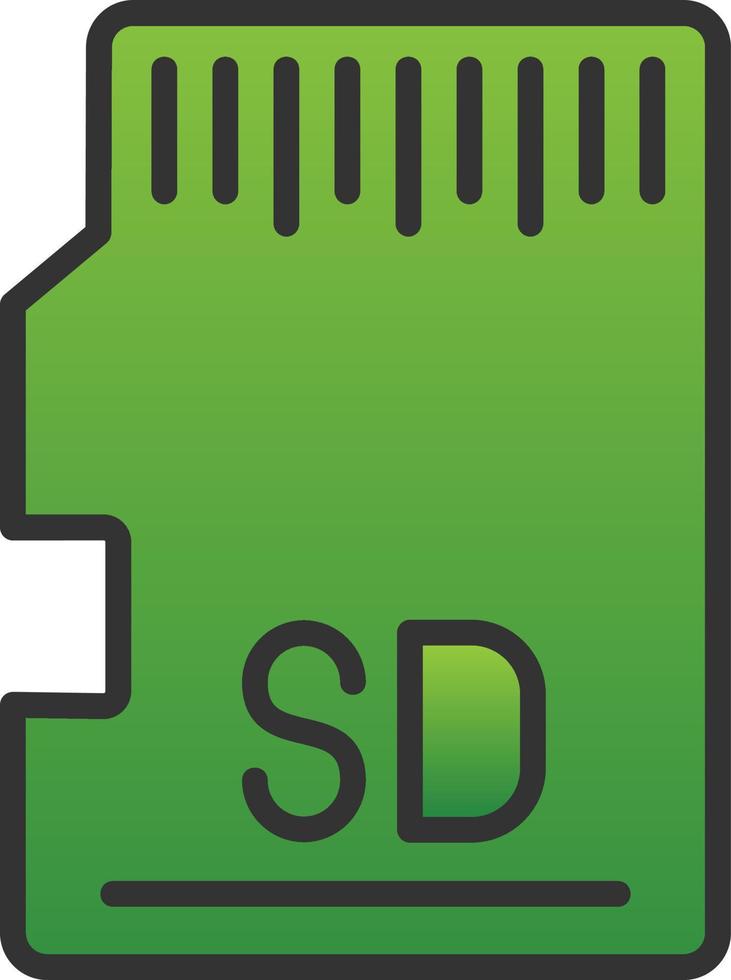 diseño de icono de vector de tarjeta sd