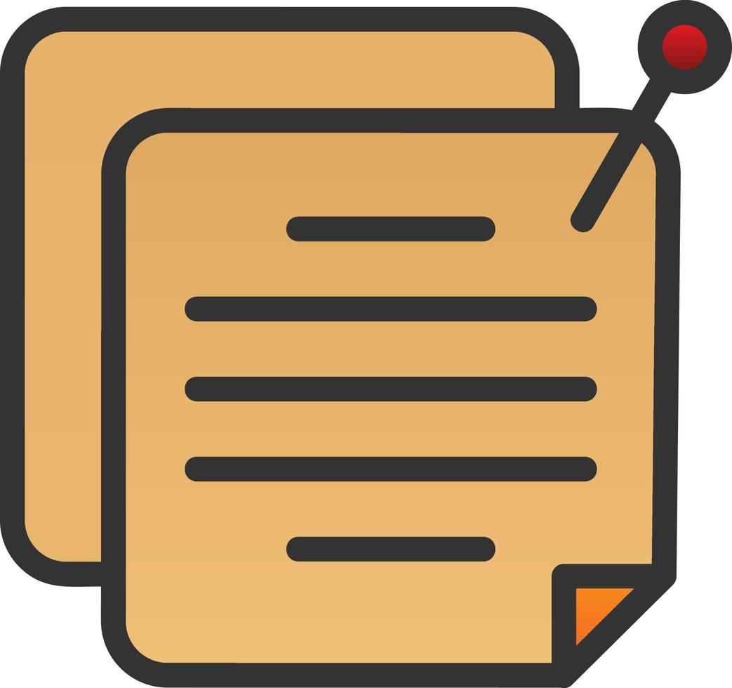 Sticky Note Vector Icon Design