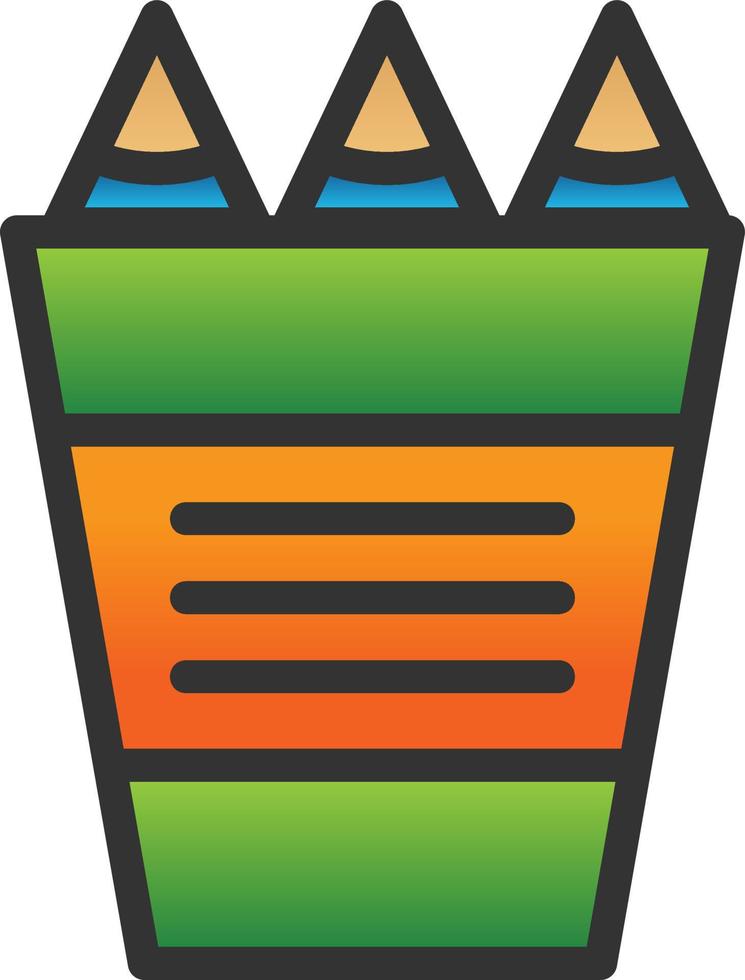 Crayons Vector Icon Design