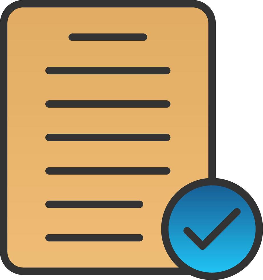 Checked Vector Icon Design