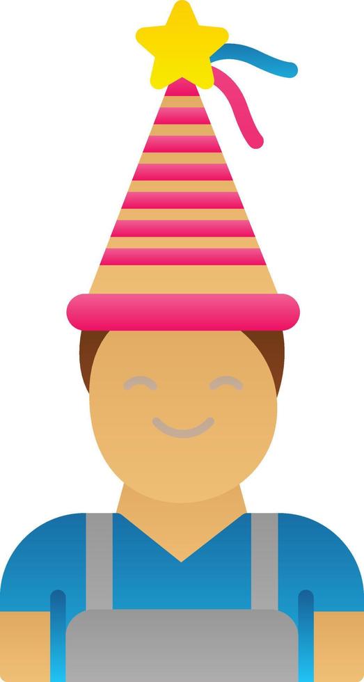 diseño de icono de vector de niño de cumpleaños