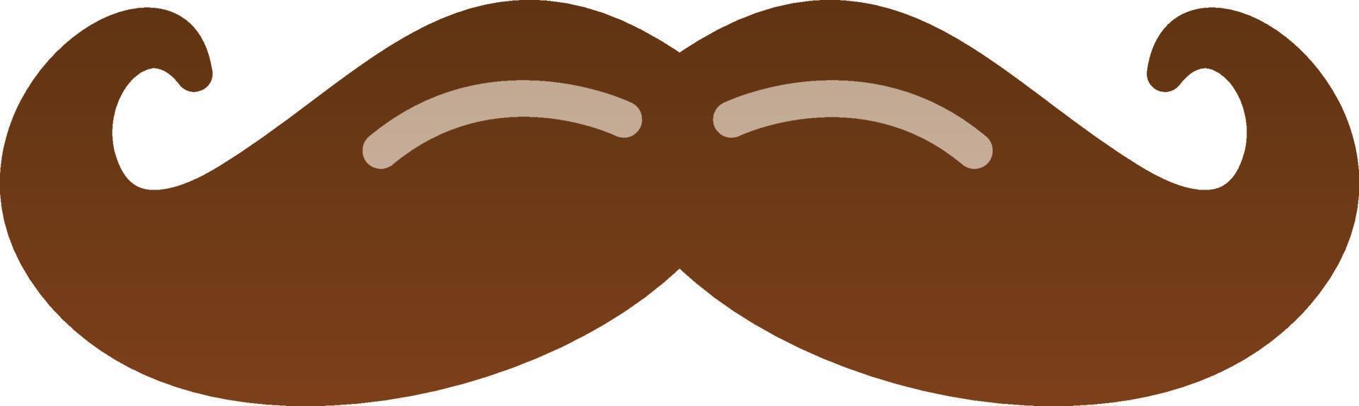 diseño de icono de vector de bigote