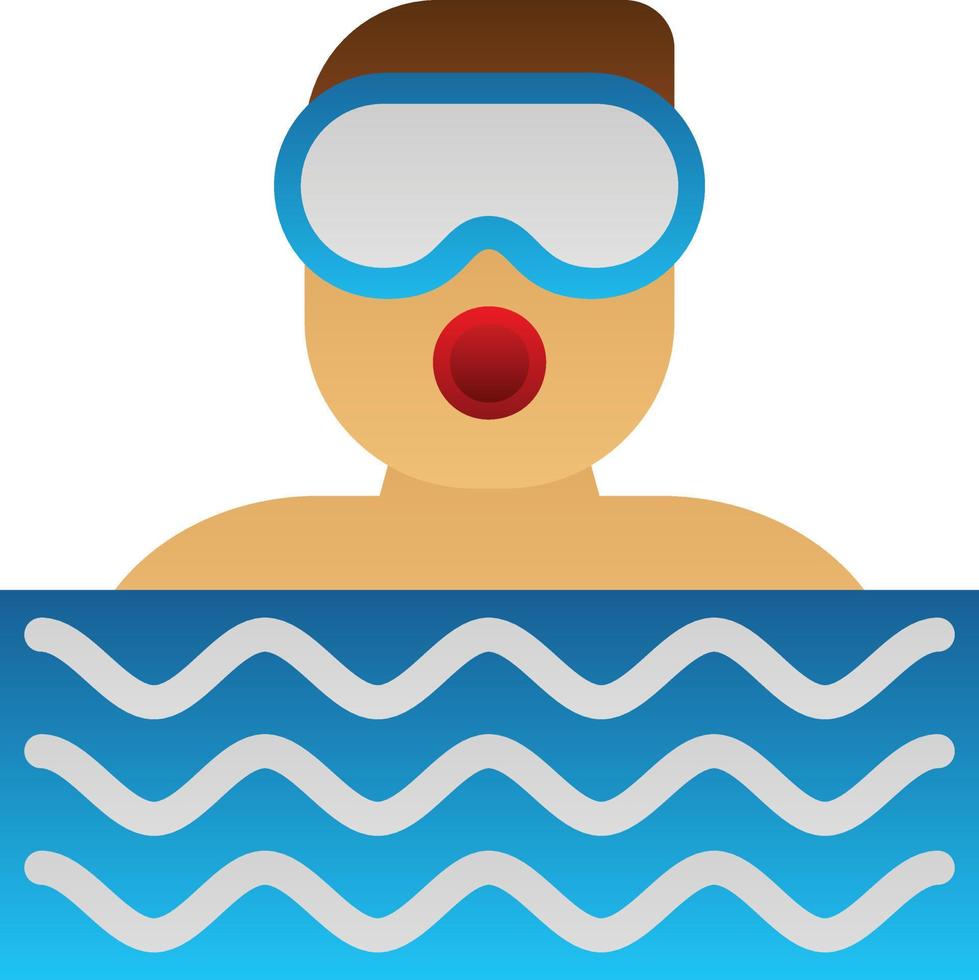 Diver Vector Icon Design