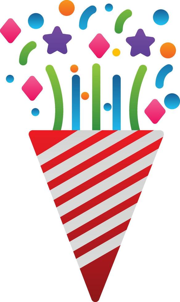 Confetti Vector Icon Design