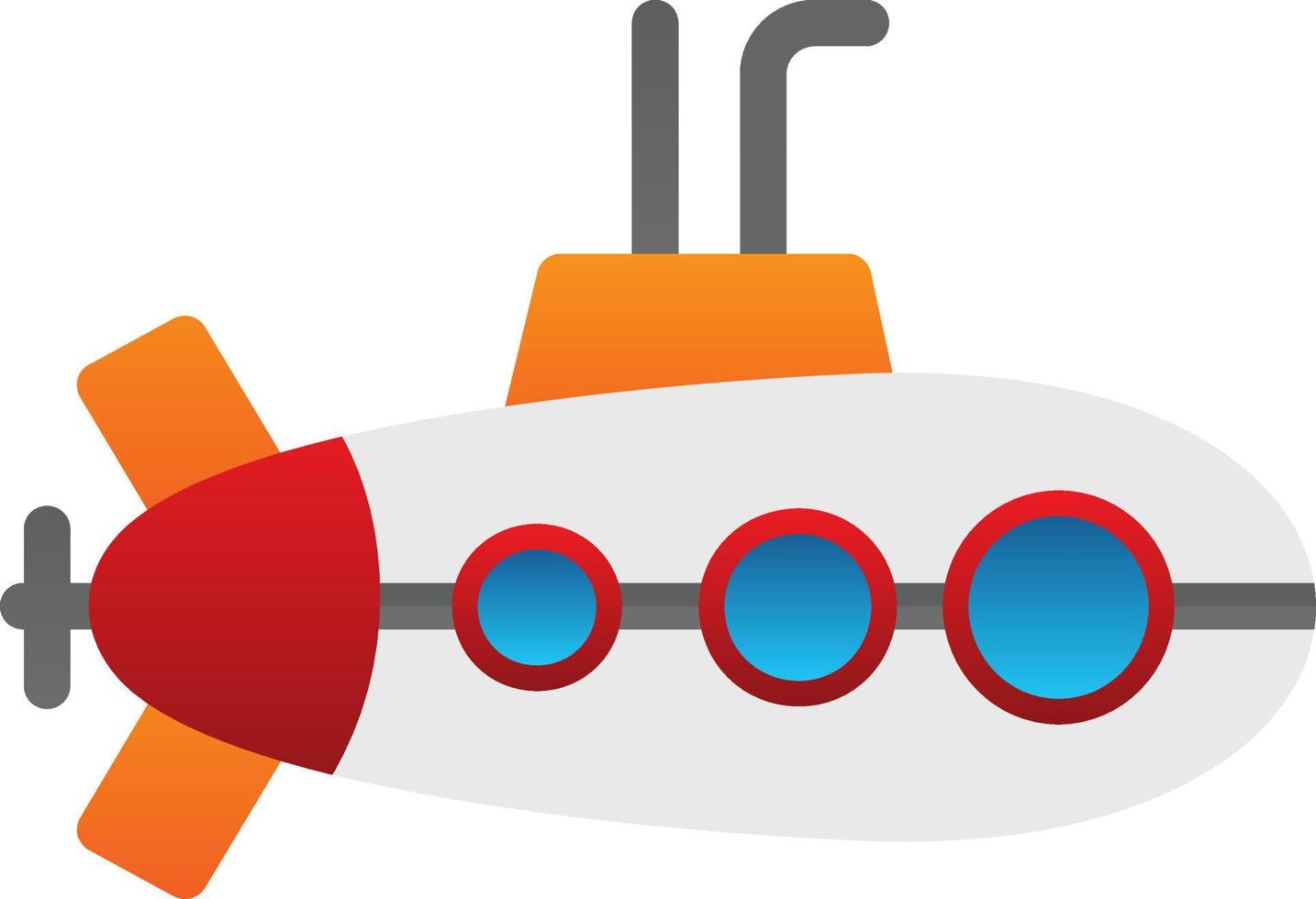 Submarine Vector Icon Design