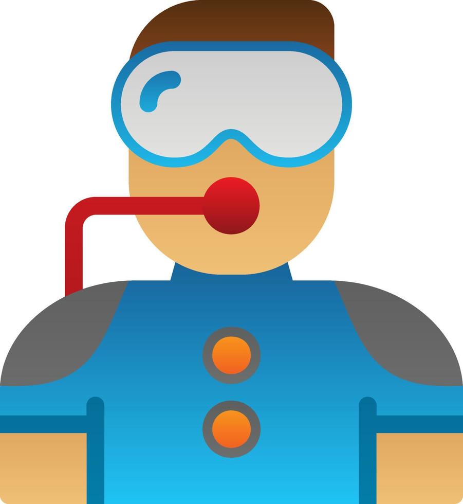 Diver Vector Icon Design