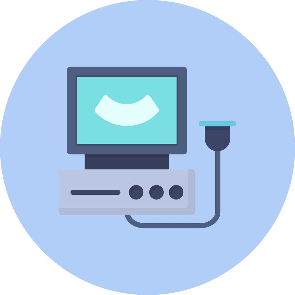 Ultrasound Machine  Vector Icon Design