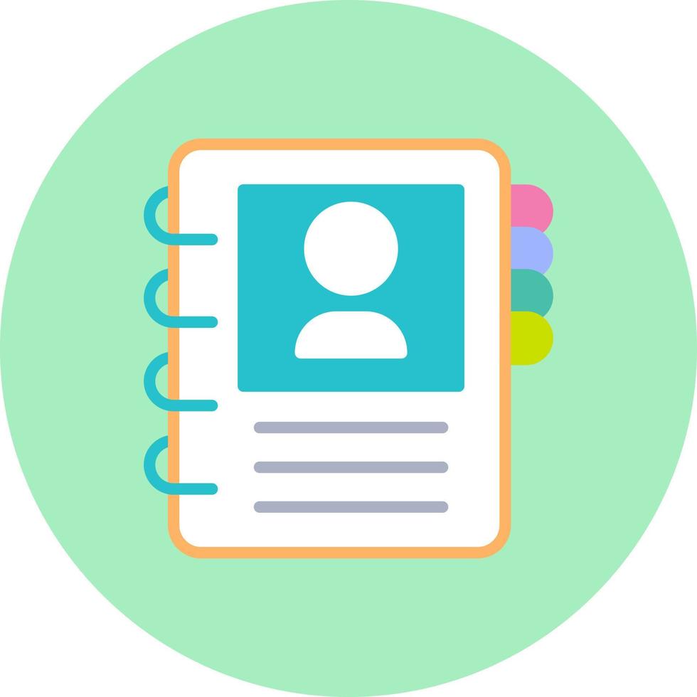 Address Book Vector Icon 16515208 Vector Art at Vecteezy