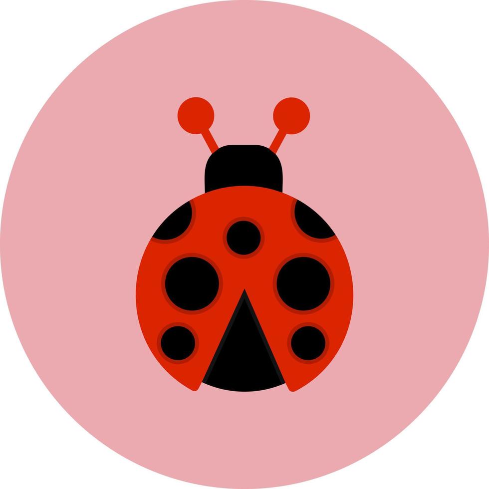 Ladybug Vector Icon Design
