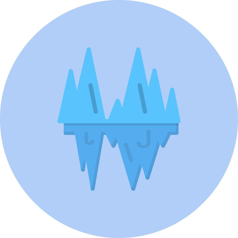 diseño de icono de vector de iceberg