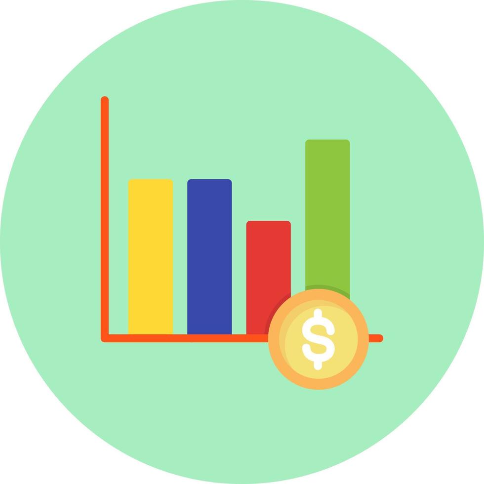Bar Chart Vector  Icon