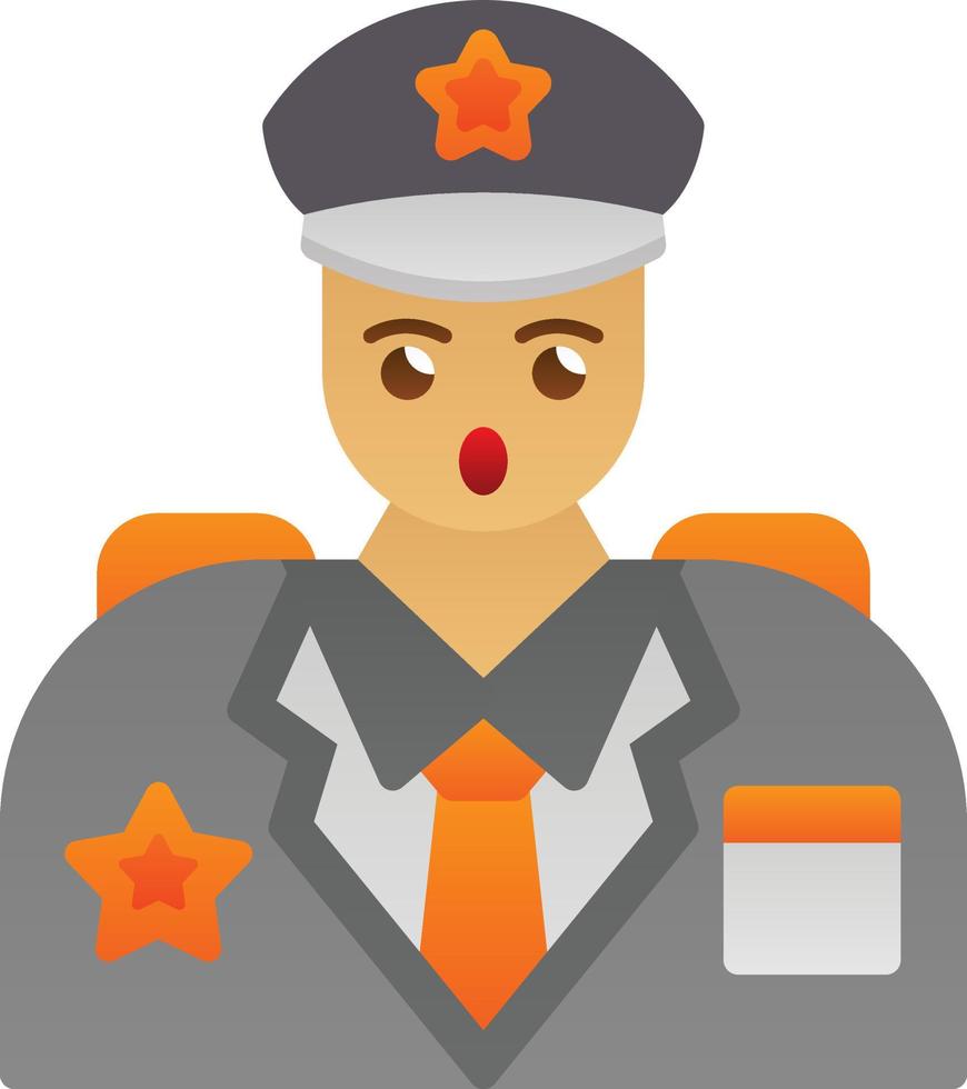 Captain Vector Icon Design