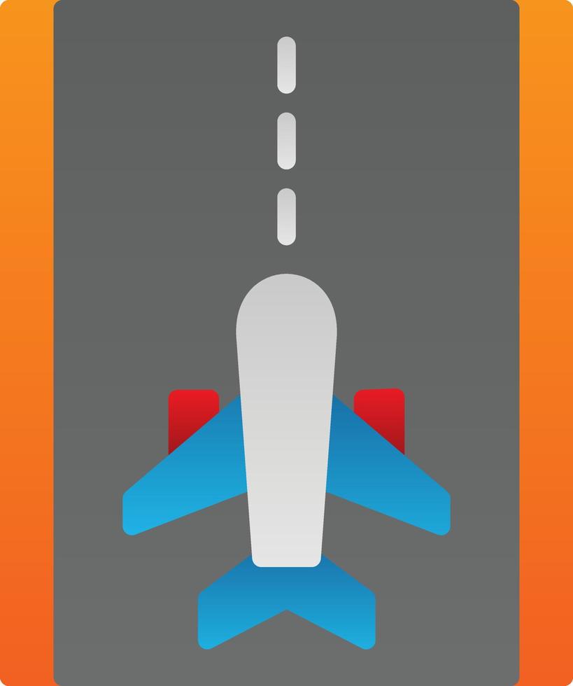 Runway Vector Icon Design