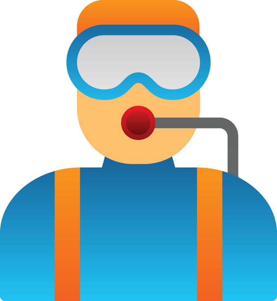 Diver Vector Icon Design
