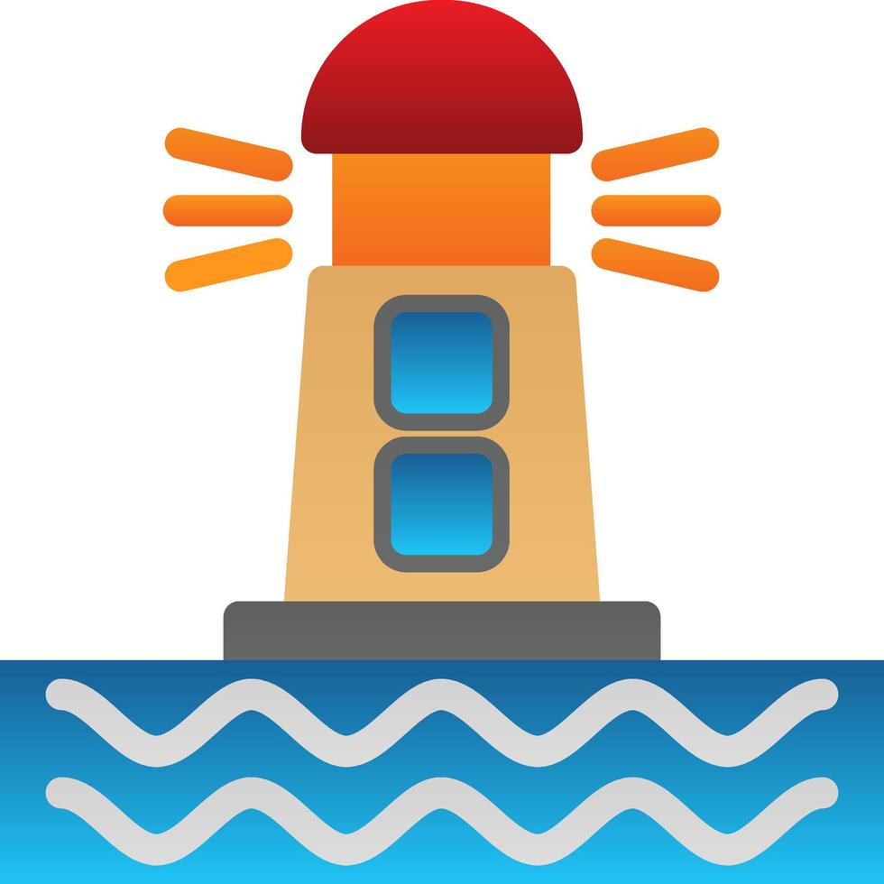 Lighthouse Vector Icon Design