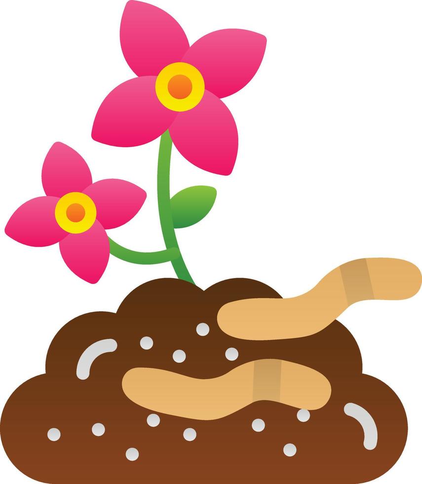 Earthworm Vector Icon Design