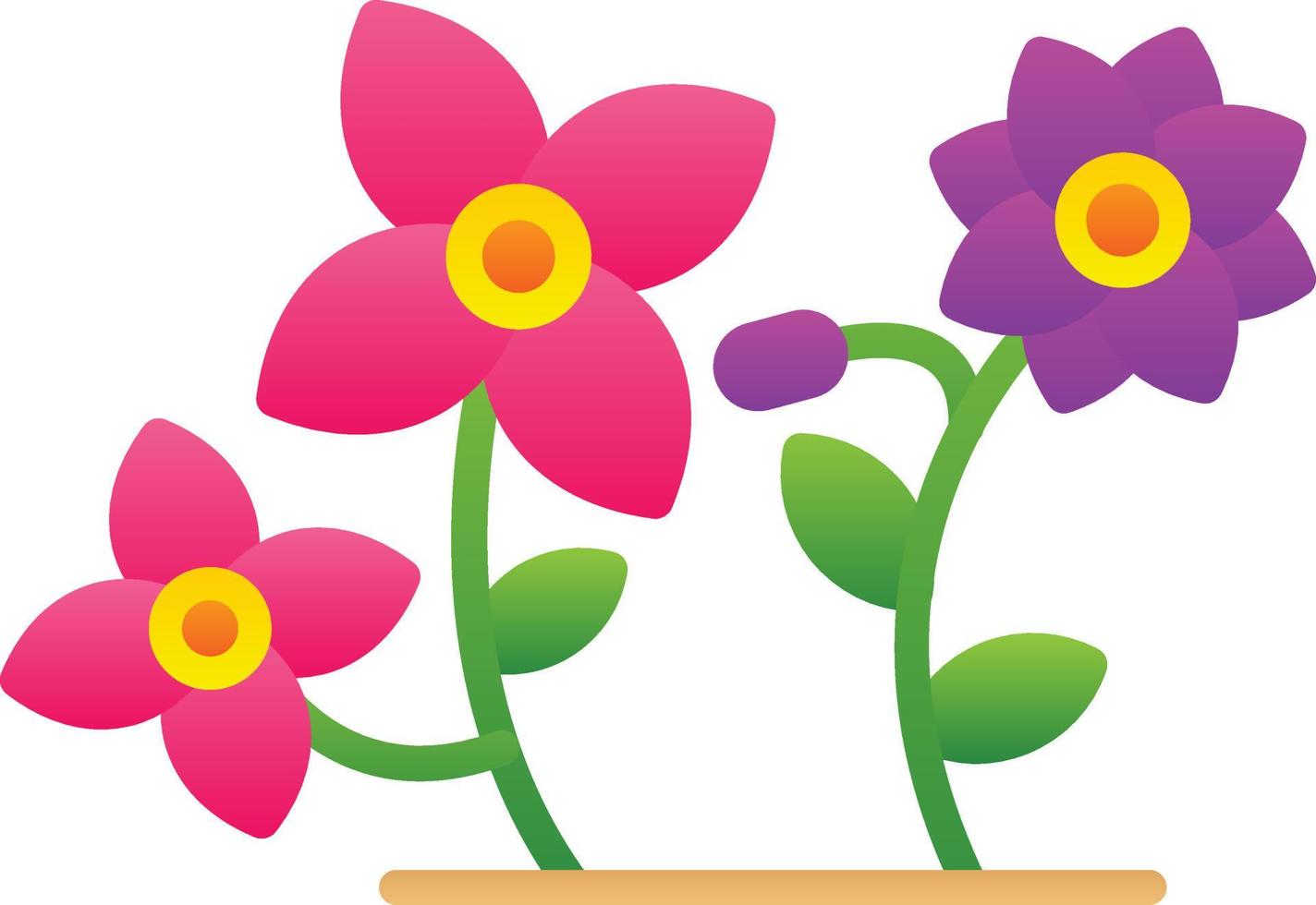 diseño de icono de vector de flores