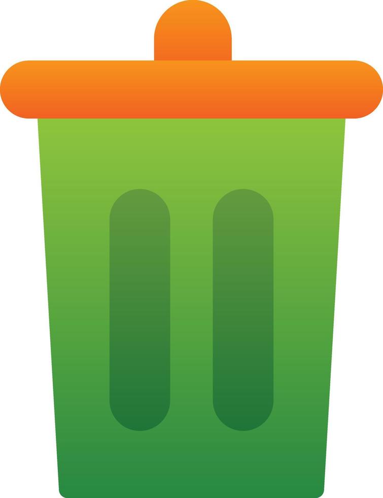 Trash Bin Vector Icon Design