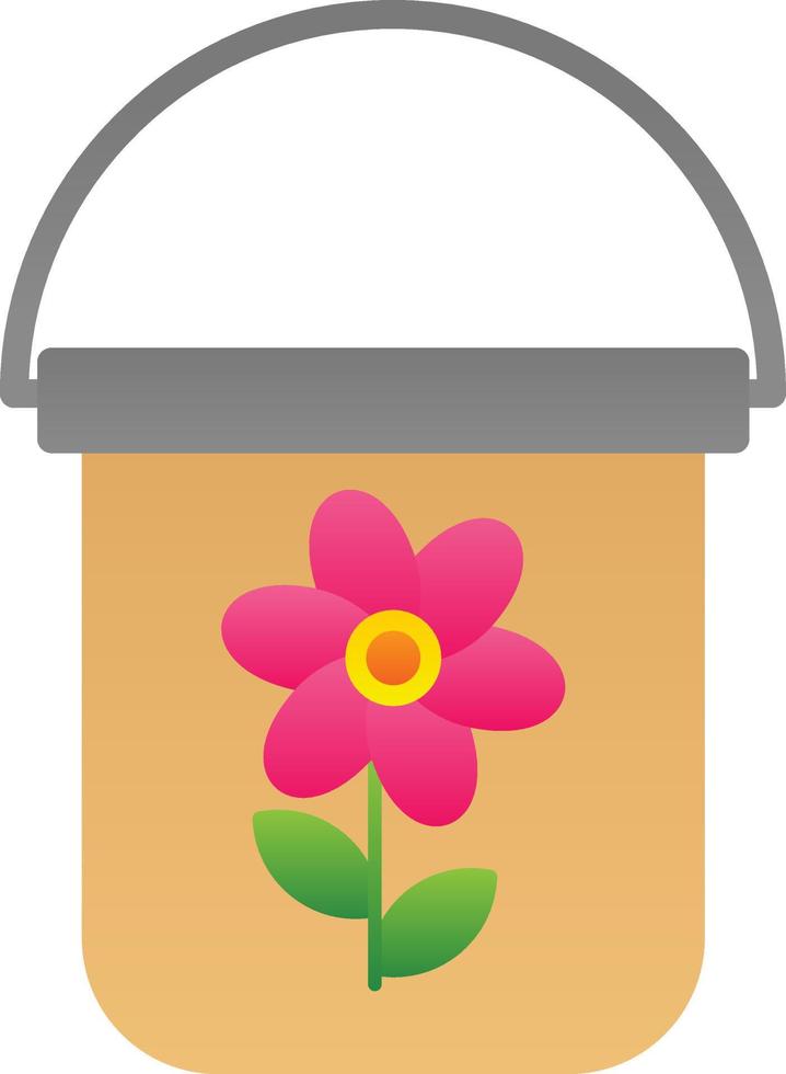 Bucket Vector Icon Design