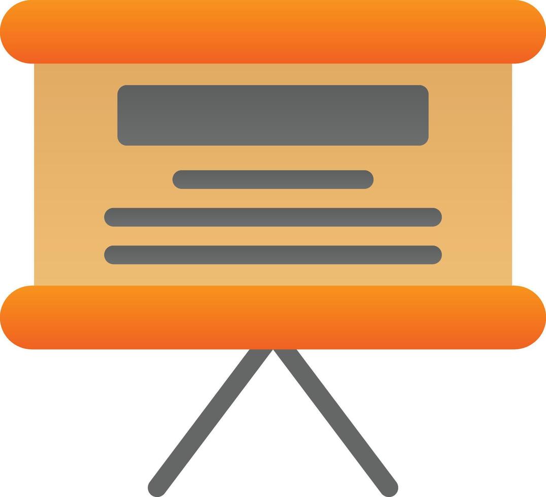 White Board Vector Icon Design