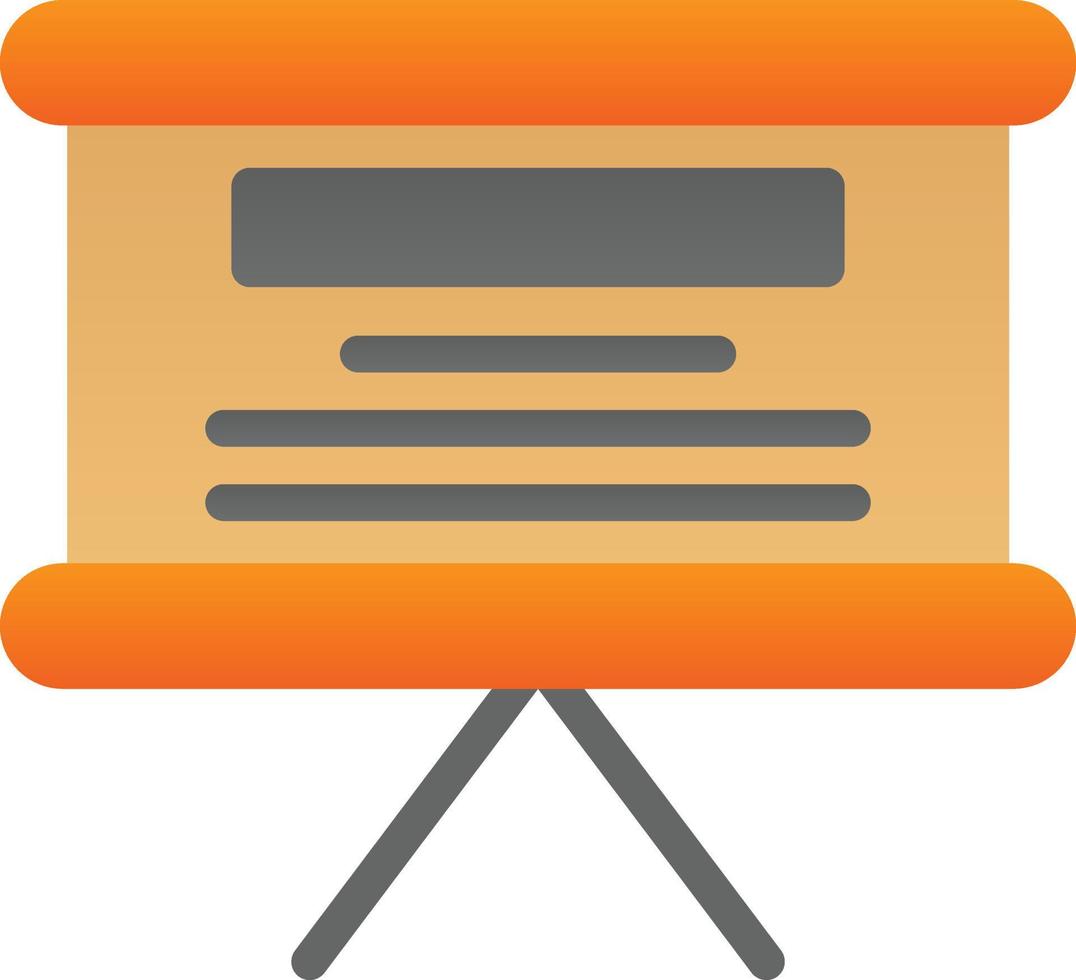 White Board Vector Icon Design