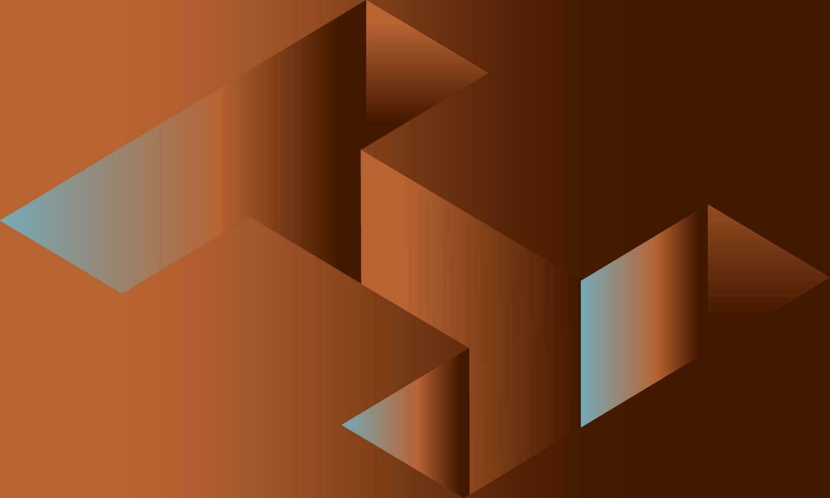 abstract gradient h letter brown shapes background vector