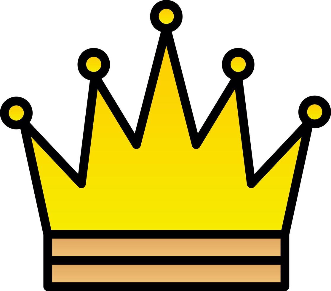 diseño de icono de vector de corona