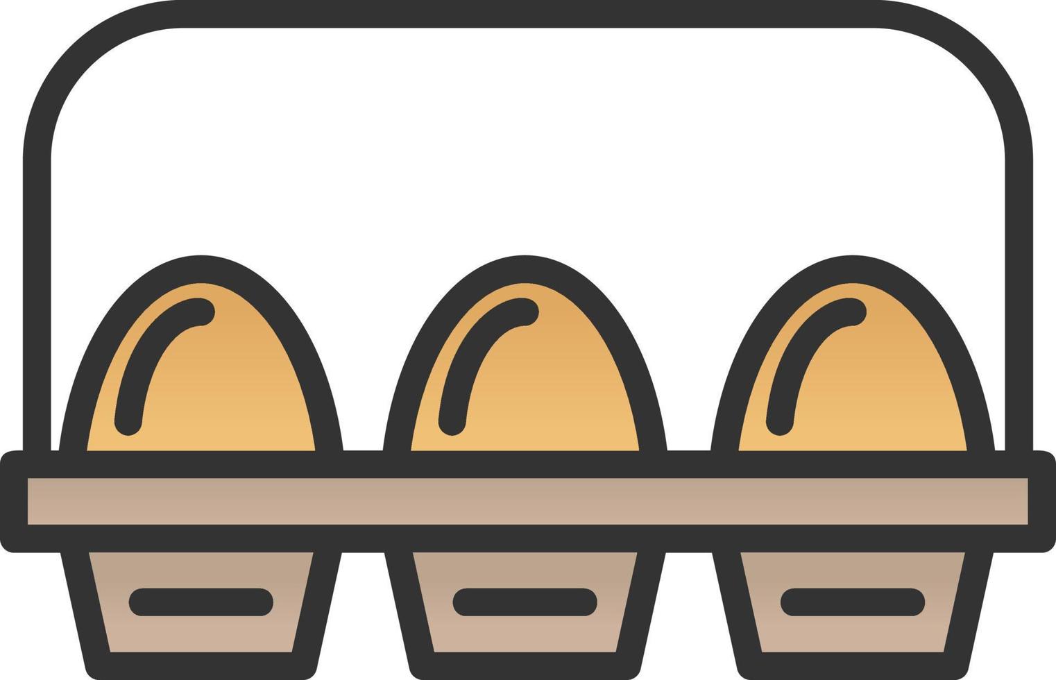 Egg Carton Vector Icon Design