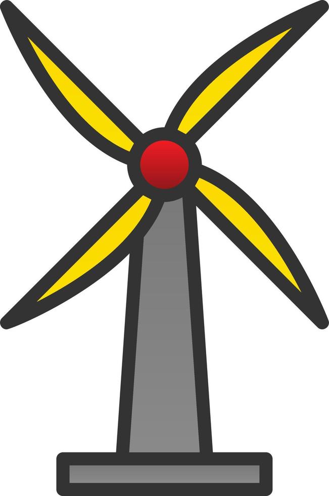 Windmill Vector Icon Design