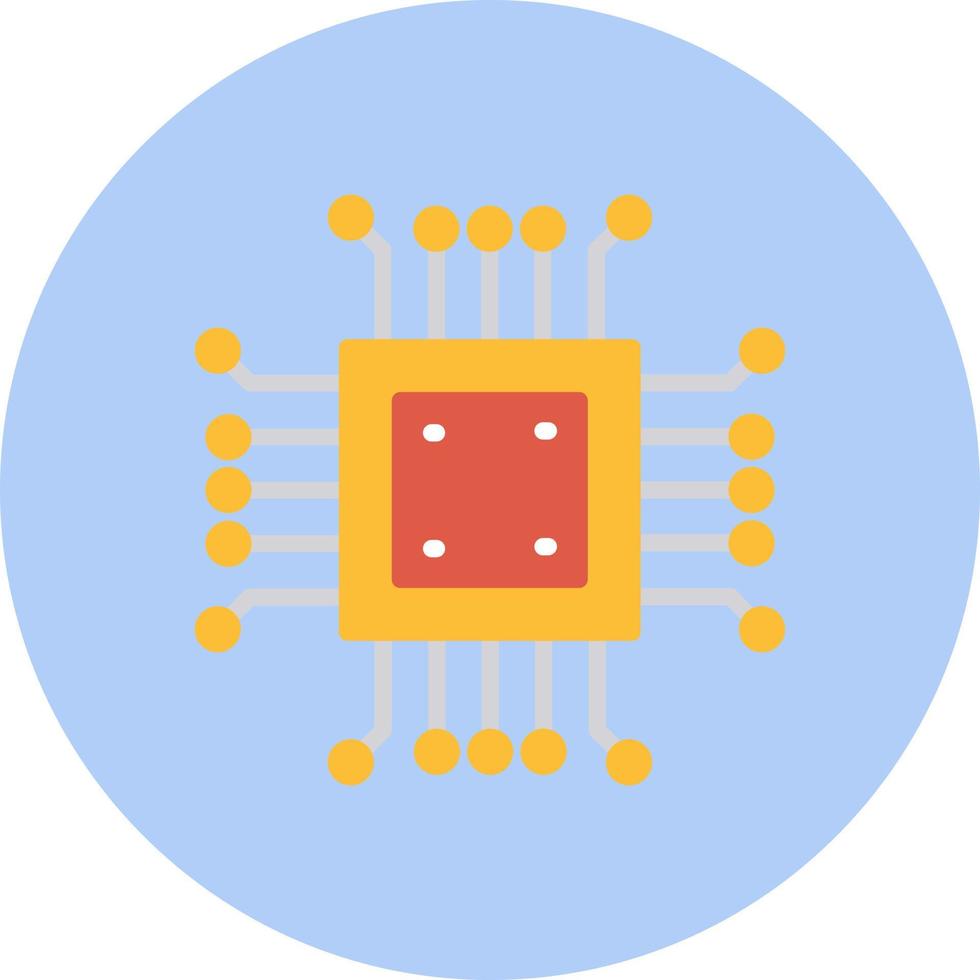 icono de vector de microchip