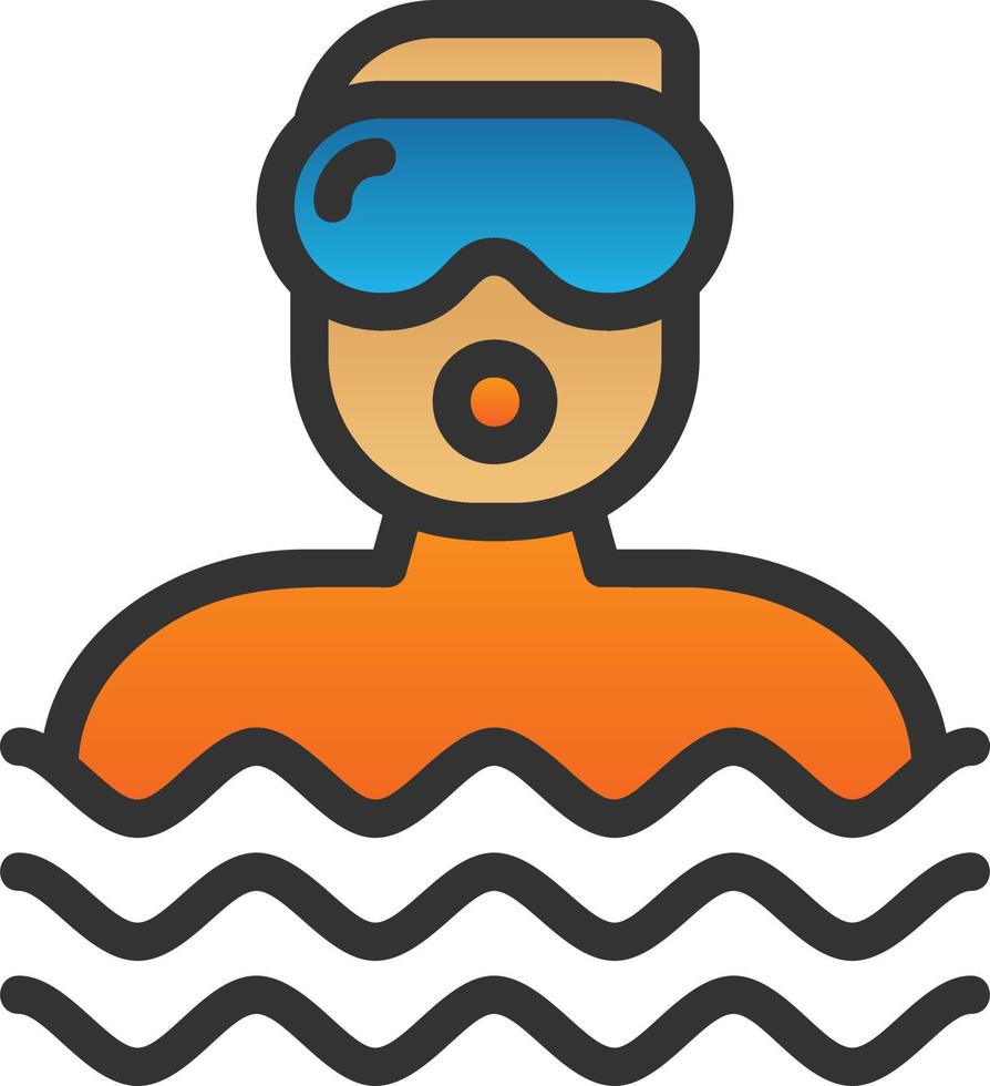 Diver Vector Icon Design