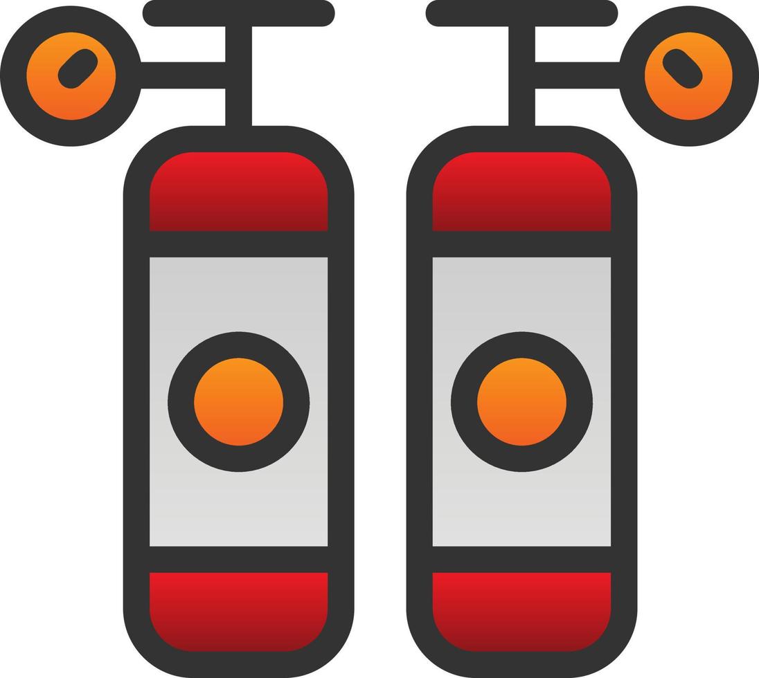 Oxygen Tanks Vector Icon Design