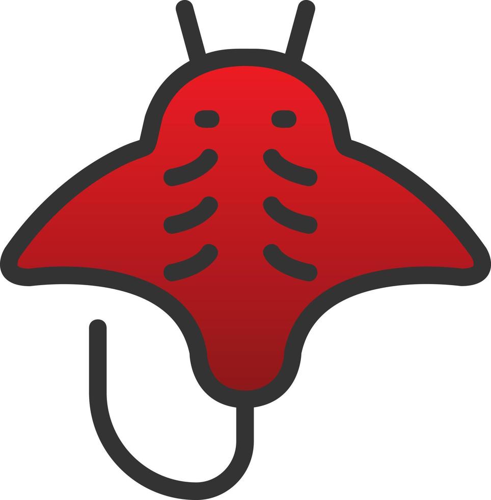 Stingray Vector Icon Design