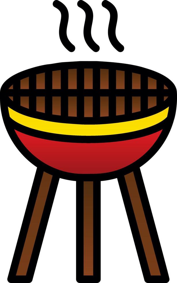 diseño de icono de vector de parrilla